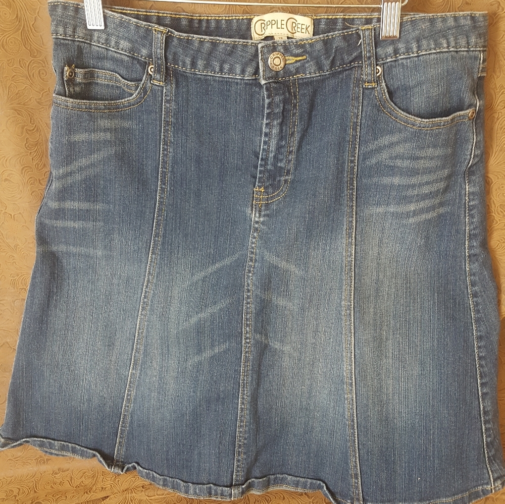 Cripple Creek denim skirt size 12